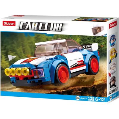 Set de construcción de coche de rally multicolor Sluban M38-B0675 - Vehículo Set de construcción de coche de rally multicolor Sluban M38-B0675 - Vehículo