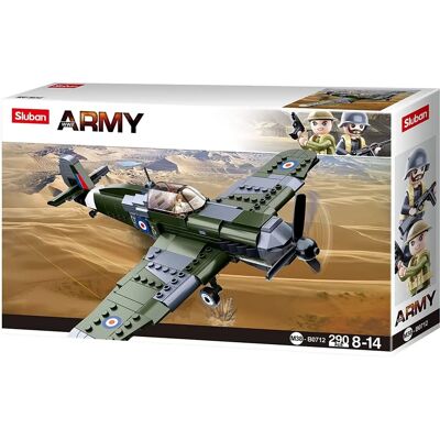 Sluban Brittisk Spitfire Jaktplan - WWII Byggsatser 290 Delar Sluban Brittisk Spitfire Jaktplan - WWII Byggsatser 290 Delar