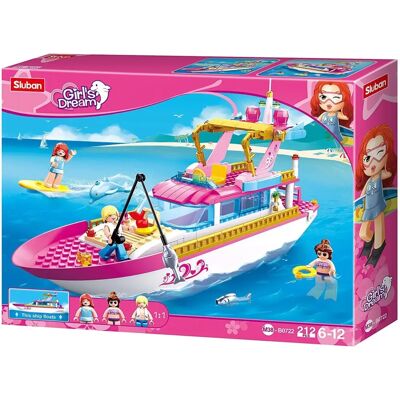 Yacht di Lusso Girl's Dream di Sluban - Giocattolo di Costruzione Yacht di Lusso Girl's Dream di Sluban - Giocattolo di Costruzione