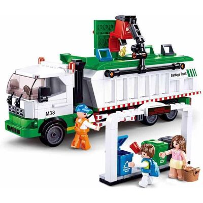 Sluban Modell M38-B0780 Urban Recycling Truck - Konstruktionsspielzeug Sluban Modell M38-B0780 Urban Recycling Truck - Konstruktionsspielzeug