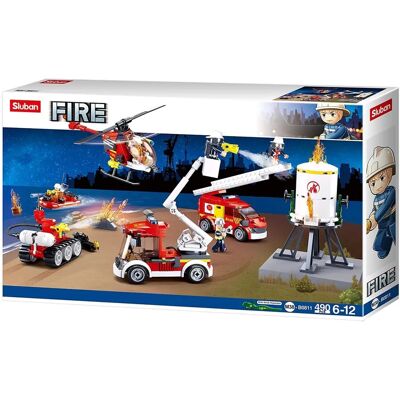 Set di Soccorso Antincendio Sluban - 490 Pezzi - Gioco Educativo Set di Soccorso Antincendio Sluban - 490 Pezzi - Gioco Educativo