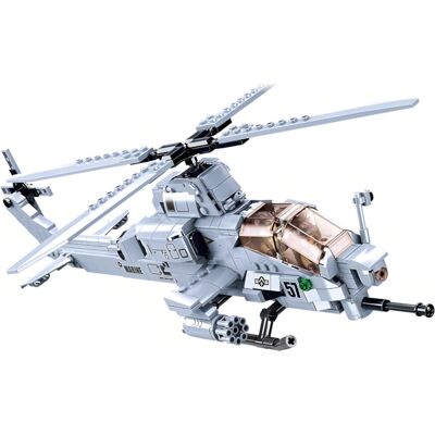 Sluban M38-B0838 Modèle Armée Hélicoptère d'Attaque - Blocs de Construction - Publicité Sluban M38-B0838 Modèle Armée Hélicoptère d'Attaque - Blocs de Construction - Publicité
