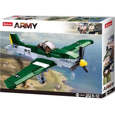 Sluban WW2 Allied Fighter Jet - Construction Set 323 Pieces Sluban WW2 Allied Fighter Jet - Construction Set 323 Pieces