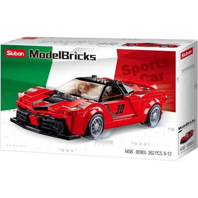Sluban Modellbausteine Rotes Italienisches Superauto - Bausatz für 8+ Sluban Modellbausteine Rotes Italienisches Superauto - Bausatz für 8+