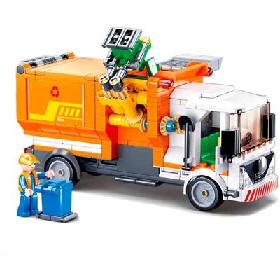 Sluban Spielzeug-Abfallsammelfahrzeug 326 Teile - Spielzeuglastwagen Sluban Spielzeug-Abfallsammelfahrzeug 326 Teile - Spielzeuglastwagen