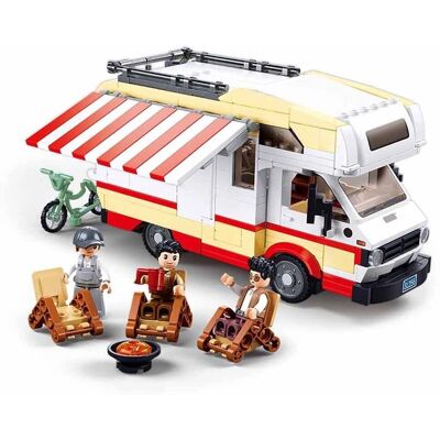 Sluban Modell Ts-3 Camping Van 506 Teile - Konstruktionsset Sluban Modell Ts-3 Camping Van 506 Teile - Konstruktionsset