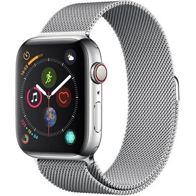 Devia Apple Watch Milanese Armband - Edelstahl, Silber, 44mm Devia Apple Watch Milanese Armband - Edelstahl, Silber, 44mm