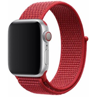 Bracelet en nylon rouge pour Apple Watch - Accessoire smartwatch Bracelet en nylon rouge pour Apple Watch - Accessoire smartwatch