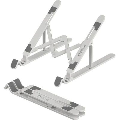 Devia Weiß Verstellbarer Tablet/Laptop-Ständer - Max. 16" Devia Weiß Verstellbarer Tablet/Laptop-Ständer - Max. 16"