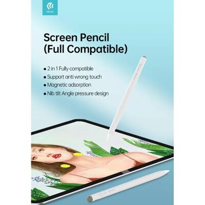 Devia iPad Stylus - Kompatybilny z iPadami od 2018 roku - Biały Devia iPad Stylus - Kompatybilny z iPadami od 2018 roku - Biały