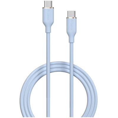 Fuego - Devia Jelly USB-C Kabel - Blau - USB-C zu USB-C Kabel Fuego - Devia Jelly USB-C Kabel - Blau - USB-C zu USB-C Kabel