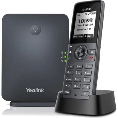 Yealink W71p - Drahtloses VoIP-Telefon mit Anrufer-ID - Ip-Dect - 3-Wege Anrufkapazität - Sip, Vq-Rtcpxr, Rtcp-Xr, Sip V2 - Grau Yealink W71p - Drahtloses VoIP-Telefon mit Anrufer-ID - Ip-Dect - 3-Wege Anrufkapazität - Sip, Vq-Rtcpxr, Rtcp-Xr, Sip V2 - Grau