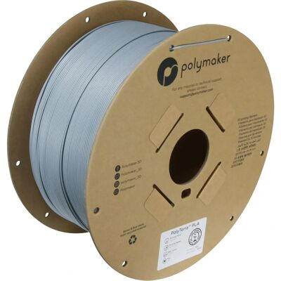 Polymaker Fossil Grey PolyTerra PLA - Filamento 3D, Ecológico, 3kg Polymaker Fossil Grey PolyTerra PLA - Filamento 3D, Ecológico, 3kg