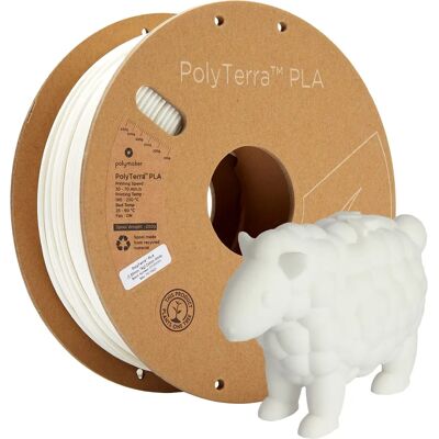 Polymaker PolyTerra PLA - Blanc - 2.85mm - Filament 3D - Publicité Polymaker PolyTerra PLA - Blanc - 2.85mm - Filament 3D - Publicité