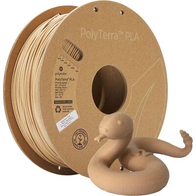 Polymaker Polyterra Filamento - PLA ecologico Marrone 1.75mm 1000g Polymaker Polyterra Filamento - PLA ecologico Marrone 1.75mm 1000g