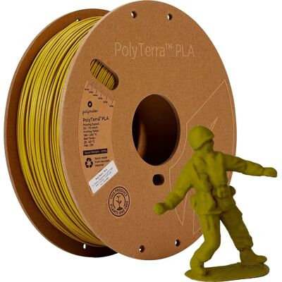 Polymaker 70958 PolyTerra Filament PLA - Vert Militaire - 1.75mm - Publicité Polymaker 70958 PolyTerra Filament PLA - Vert Militaire - 1.75mm - Publicité