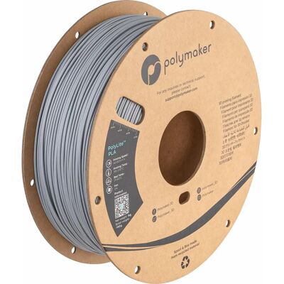 Polymaker PolyLite V2 Grigio Filamento 3D - 1.75mm Polymaker PolyLite V2 Grigio Filamento 3D - 1.75mm