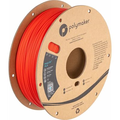 Polymaker PA02004 PolyLite Filamento 3D Rosso 1.75mm 1000g Polymaker PA02004 PolyLite Filamento 3D Rosso 1.75mm 1000g