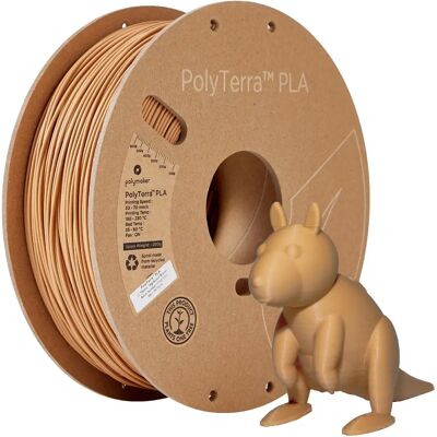 Polymaker PolyTerra PLA - Ecologico, 1.75mm, Marrone - Filamento Polymaker PolyTerra PLA - Ecologico, 1.75mm, Marrone - Filamento