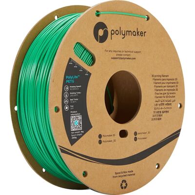 Polymaker PB01005 Filament PETG Vert - 1kg - Publicité Polymaker PB01005 Filament PETG Vert - 1kg - Publicité