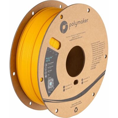 Polymaker PB01006 PolyLite Amarillo - Filamento PETG resistente al calor - 1.75mm 1000g Polymaker PB01006 PolyLite Amarillo - Filamento PETG resistente al calor - 1.75mm 1000g