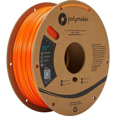 Polymaker PB01009 Orange PETG 3D-Druckfilament - 1kg Polymaker PB01009 Orange PETG 3D-Druckfilament - 1kg