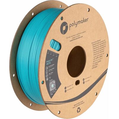 Polymaker PB01010 Turquoise - Hittebestendig PETG-filament - 1.75mm 1000g Polymaker PB01010 Turquoise - Hittebestendig PETG-filament - 1.75mm 1000g