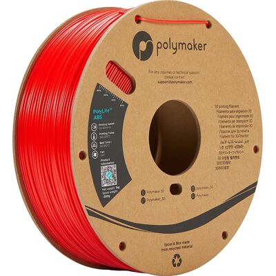 Polymaker PE01004 Piros ABS 3D szál - 1 kg Polymaker PE01004 Piros ABS 3D szál - 1 kg