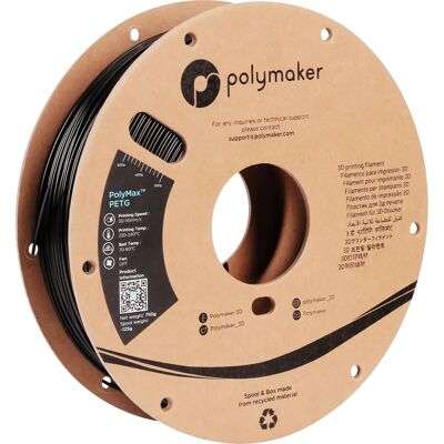 Polymaker PB02001 PETG Noir 750 g - Matériau d'impression 3D - Publicité Polymaker PB02001 PETG Noir 750 g - Matériau d'impression 3D - Publicité