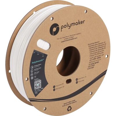 Polymaker PJ01002 PolySmooth Filament - PVB, 1.75 mm, 750 g, Hvid - 3D filament Polymaker PJ01002 PolySmooth Filament - PVB, 1.75 mm, 750 g, Hvid - 3D filament