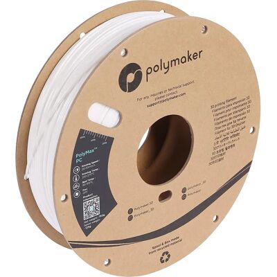 Filament Polymax Tough de Polymaker - Résistant aux chocs et à la chaleur, 3D, blanc - Publicité Filament Polymax Tough de Polymaker - Résistant aux chocs et à la chaleur, 3D, blanc - Publicité