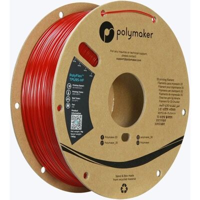 Polymaker PD03007 Filament TPU flexible - Résistant UV haute vitesse - 1.75mm 1000g Rouge Polymaker PD03007 Filament TPU flexible - Résistant UV haute vitesse - 1.75mm 1000g Rouge