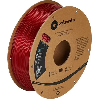 Polymaker PB01031 3D printing filament - Translucent Red - 1kg Polymaker PB01031 3D printing filament - Translucent Red - 1kg
