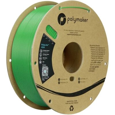 Polymaker PF01030 Grøn 3D-printer filament - UV, vejrbestandig, varme, slagfast Polymaker PF01030 Grøn 3D-printer filament - UV, vejrbestandig, varme, slagfast