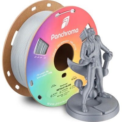 Polymaker Panchroma PLA Metallic - Argent - Filament d'impression 3D Polymaker Panchroma PLA Metallic - Argent - Filament d'impression 3D