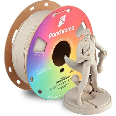 Polymaker Panchroma PLA Matte Army - Filament 3D - Publicité Polymaker Panchroma PLA Matte Army - Filament 3D - Publicité