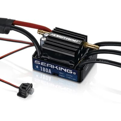 Hobbywing Seaking 180A V3 Watergekoelde ESC voor RC Boot - Betrouwbaar, Compact Hobbywing Seaking 180A V3 Watergekoelde ESC voor RC Boot - Betrouwbaar, Compact