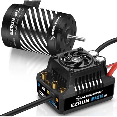 Hobbywing RC-Combo Max10 G2 80A - 5400kv brushless Motor, 1/10 RC Auto Hobbywing RC-Combo Max10 G2 80A - 5400kv brushless Motor, 1/10 RC Auto