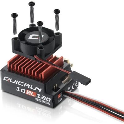 Hobbywing 10BL120 ESC - Brushless RC Auto Snelheid Regulator Hobbywing 10BL120 ESC - Brushless RC Auto Snelheid Regulator