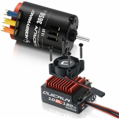 Hobbywing - Combo 10BL120 G2 - 3650SD 13.5T Hobbywing - Combo 10BL120 G2 - 3650SD 13.5T