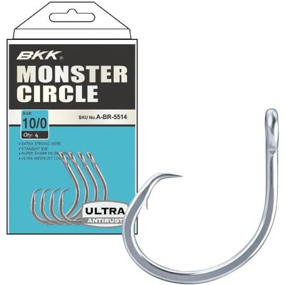 Anzuelos BKK Monster Circle Ultra-Antitrust N.10/0 - Pesca Anzuelos BKK Monster Circle Ultra-Antitrust N.10/0 - Pesca
