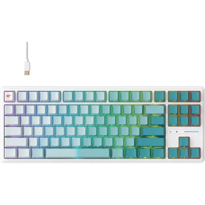 Havit KB901L - Bezprzewodowa Klawiatura Gaming - Zielona i Biała Havit KB901L - Bezprzewodowa Klawiatura Gaming - Zielona i Biała