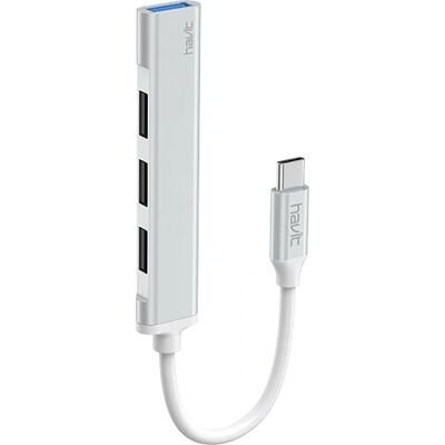 Havit HB41 USB-C Hub Docking - Silber - USB 3.2 Gen 1 - 4 Ports Havit HB41 USB-C Hub Docking - Silber - USB 3.2 Gen 1 - 4 Ports