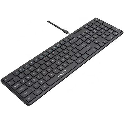 Havit KB252 Multimedia Engels Toetsenbord - Toetsenbord Havit KB252 Multimedia Engels Toetsenbord - Toetsenbord