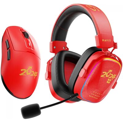 Havit H2039BG - Limitierte Edition Gaming-Kopfhörer, Bluetooth, RGB Havit H2039BG - Limitierte Edition Gaming-Kopfhörer, Bluetooth, RGB