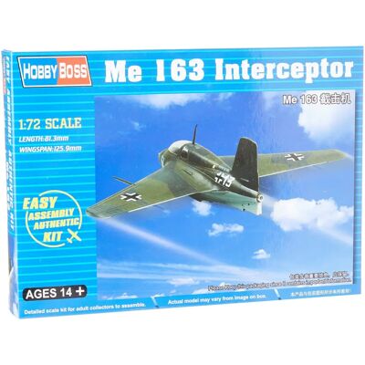 Kit de modèle d'avion Messerschmitt Me 163 Komet - 1:72 - Publicité Kit de modèle d'avion Messerschmitt Me 163 Komet - 1:72 - Publicité