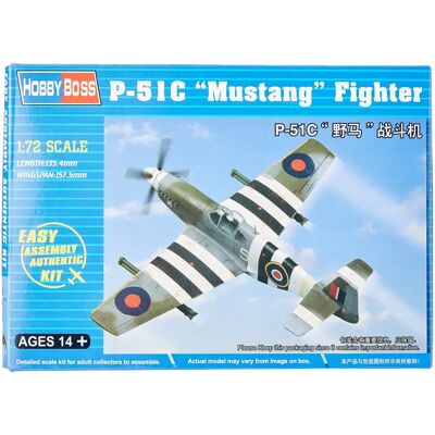 Hobby Boss North American P-51C Mustang Maquette 1:72 - Publicité Hobby Boss North American P-51C Mustang Maquette 1:72 - Publicité