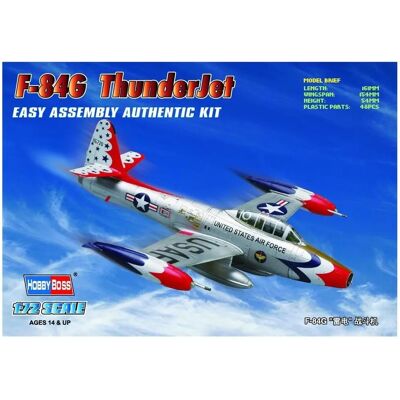 Maquette Hobby Boss F-84G Thunderjet - Échelle 1:72 - Publicité Maquette Hobby Boss F-84G Thunderjet - Échelle 1:72 - Publicité