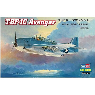 Maquette Hobby Boss Grumman TBF-1C Avenger 1:48 - Avion Maquette Hobby Boss Grumman TBF-1C Avenger 1:48 - Avion