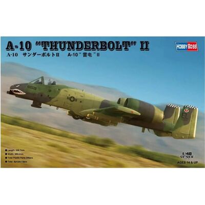 Kit de modèle Hobby Boss Fairchild A-10 Thunderbolt II 1/48 - Avion - Publicité Kit de modèle Hobby Boss Fairchild A-10 Thunderbolt II 1/48 - Avion - Publicité